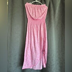 BECCA Pink Strapless Swimsuit Cover Up